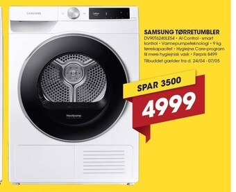 Punkt1 Samsung tørretumbler tilbud