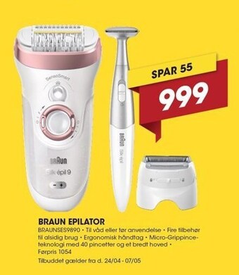 Punkt1 Braun epilator tilbud