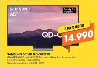 Expert Samsung 65 4k qd-oled tv tilbud