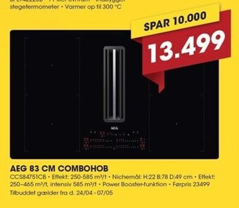 Punkt1 Aeg 83 cm combohob tilbud