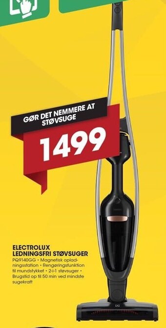 Punkt1 Electrolux ledningsfri støvsuger tilbud