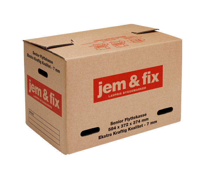jem & fix Senior flyttekasse 7 mm l584 x b372 x h374 mm tilbud