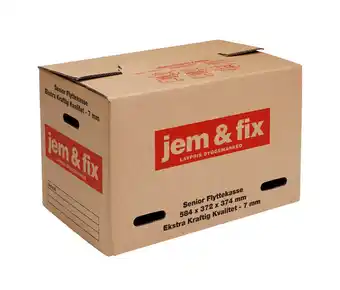 jem & fix Senior flyttekasse 7 mm l584 x b372 x h374 mm tilbud