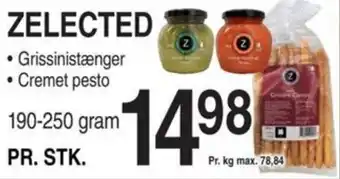 ABC Lavpris ZELECTED • Grissinistænger • Cremet pesto tilbud