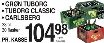 ABC Lavpris GRØN TUBORG TUBORG CLASSIC • CARLSBERG tilbud