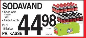 ABC Lavpris SODAVAND Coca-Cola • Fanta Excotic tilbud