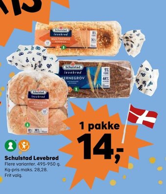 Kvickly Schulstad Levebrød tilbud