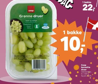 Kvickly Coop kernefrie druer tilbud