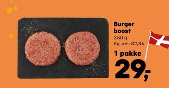 Kvickly Burger boost tilbud