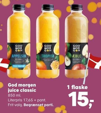 God morgen juice classic 850 ml