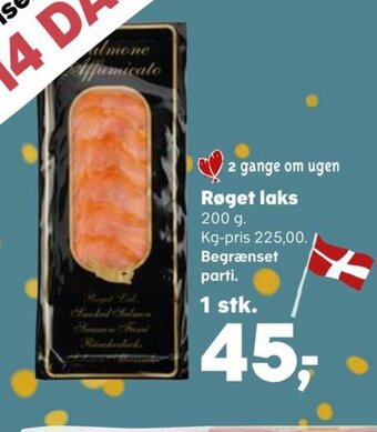 Kvickly Røget laks 200 g. tilbud