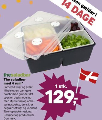 Kvickly The saladbar med 4 rum tilbud