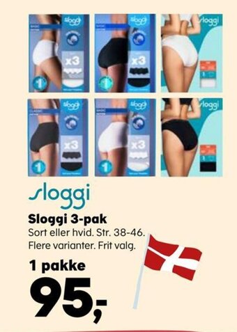 Kvickly Sloggi 3-pak tilbud
