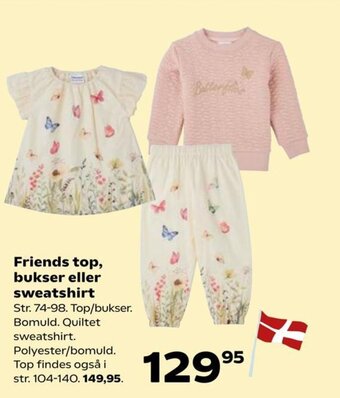 Kvickly Friends top, bukser eller sweatshirt tilbud