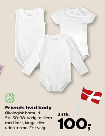 Kvickly Friends hvid body tilbud