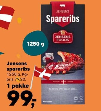 SuperBrugsen Jensens spareribs tilbud