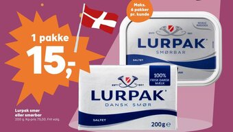 SuperBrugsen Lurpak smør eller smørbar tilbud