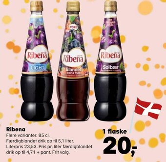 SuperBrugsen Ribena tilbud