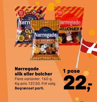 SuperBrugsen Nørregade slik eller bolcher tilbud