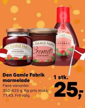 SuperBrugsen Den Gamle Fabrik marmelade tilbud