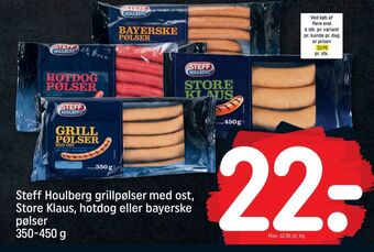 REMA 1000 Steff houlberg grillpølser tilbud
