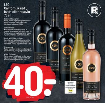 REMA 1000 Ukendt californisk rødvin tilbud