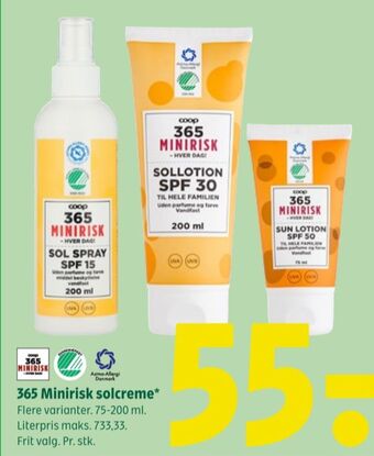 Coop 365 Coop 365 minirisk solbeskyttelse tilbud