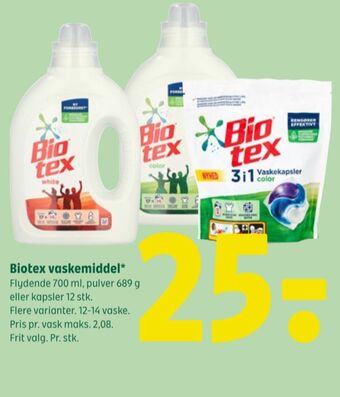 Coop 365 Biotex vaskemiddel-flydende tilbud