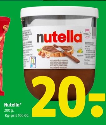 Nutella smørepålæg