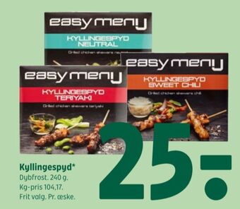Easy meny kyllingespyd