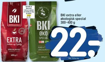 REMA 1000 BKI extra eller økologisk special 300-400 g tilbud
