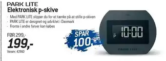 Park lite elektronisk p-skive