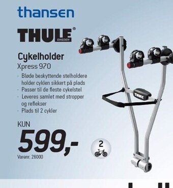 Thansen Thule cykelholder tilbud