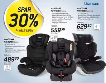 Thansen Autostole fra soluzo tilbud