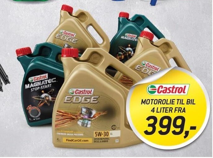 Thansen Castrol motorolie til bil tilbud