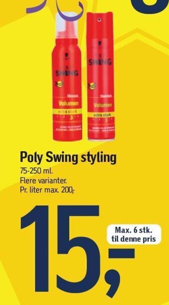 Føtex Poly Swing styling tilbud