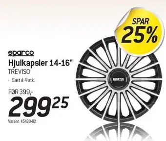 Sparco hjulkapsler 14-16