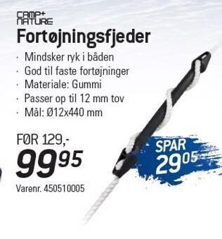 Thansen Camp+nature fortøjningsfjeder tilbud