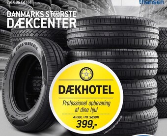 Thansen Dækhotel tilbud