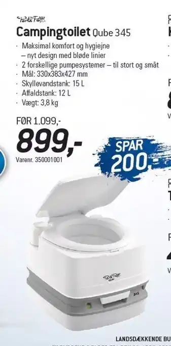 Campingtoilet qube 345