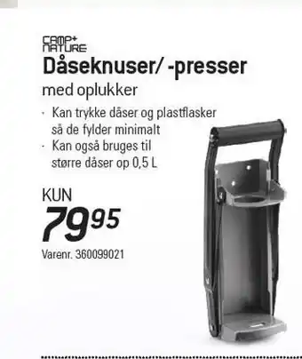 Thansen Camp+nature dåseknuser/ - presser tilbud