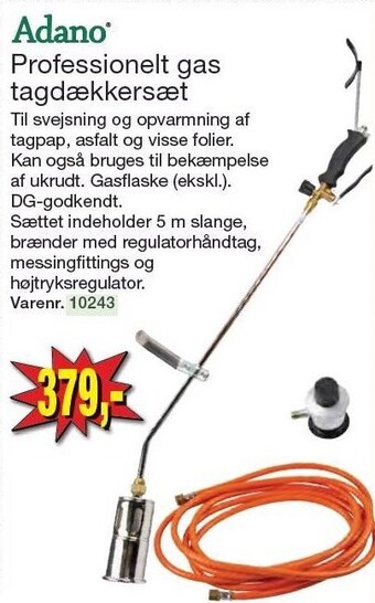 Harald Nyborg Adano professionelt gas tagdækkersæt tilbud