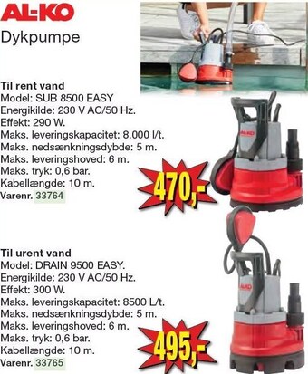 Harald Nyborg Al-ko dykpumpe tilbud