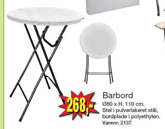 Harald Nyborg Barbord tilbud