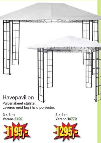 Harald Nyborg Havepavillon tilbud