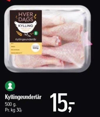 Føtex Kyllingeunderlår tilbud