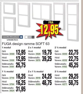 Harald Nyborg Fuga design ramme soft 63 tilbud