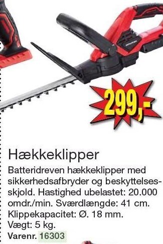 Harald Nyborg Hækkeklipper tilbud