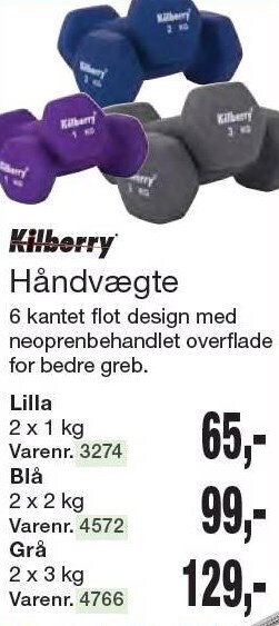 Harald Nyborg Kilberry håndvægte tilbud