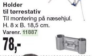 Harald Nyborg Holder til tørrestativ tilbud